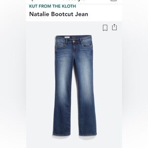 Kut from the Kloth Natalie Baby Bootcut Jeans